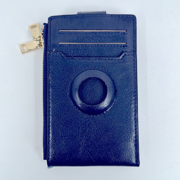 NWOT Vionentus AirTag Wallet/Card holder-Navy - Picture 3 of 12